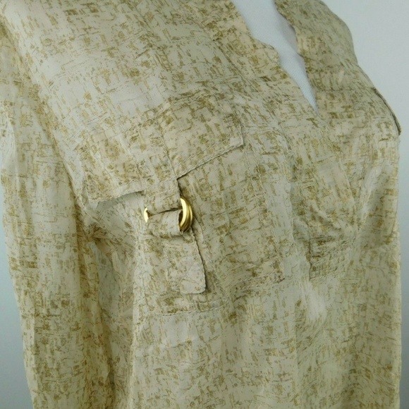 Diane von Furstenberg Danielle Metallic Blouse - Picture 4 of 8